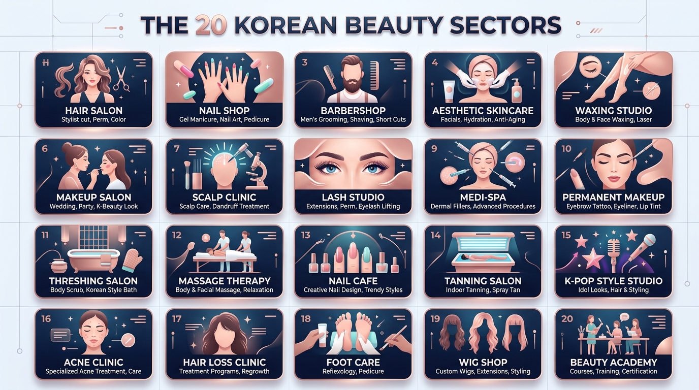 22대 주력 업종 전담 데이터 매트릭스 (AI 생성 이미지)